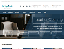 Tablet Screenshot of leatherrepairs.mobi